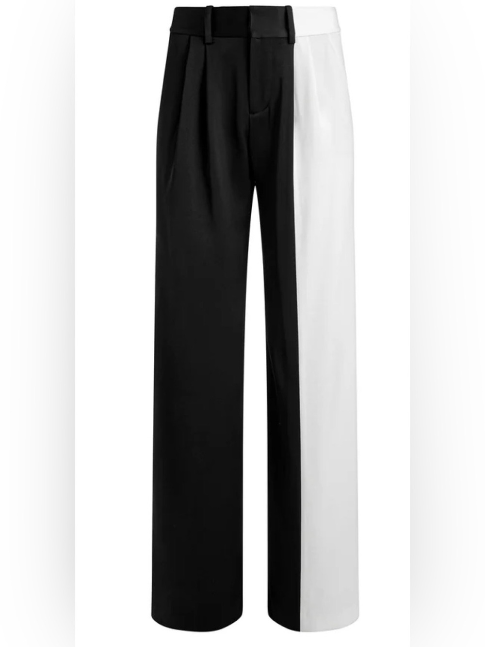 Alice + Olivia Pompey Color Block Pants Black/White, NWT, size 4 (matching vest) - Picture 2 of 7